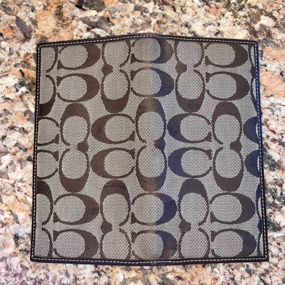 Coach Check Book Case - Picture 3 of 3